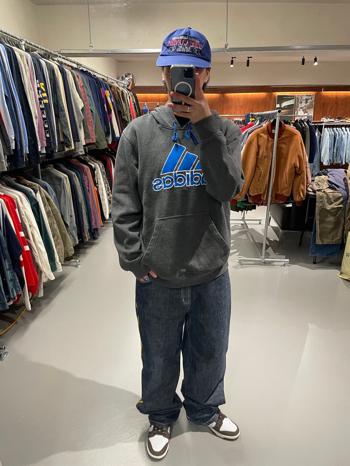 아디다스 빅로고 후드 집업   상품이미지3