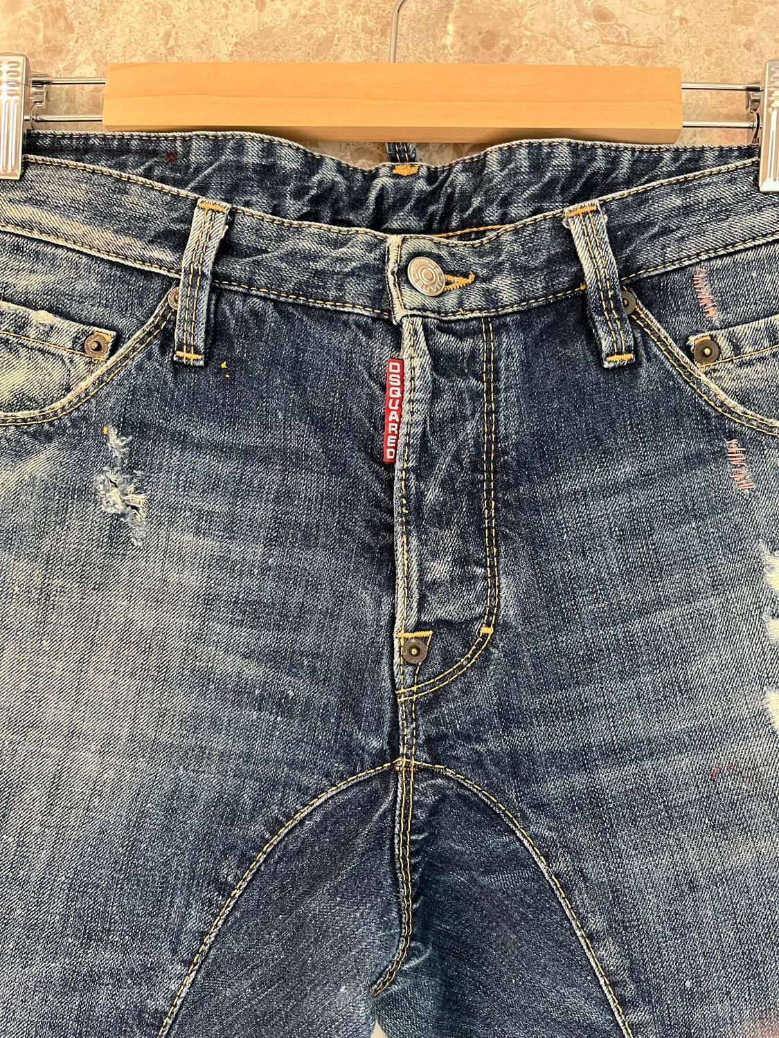 디스퀘어드 데미지 워싱 청바지 46 정품 상품이미지3