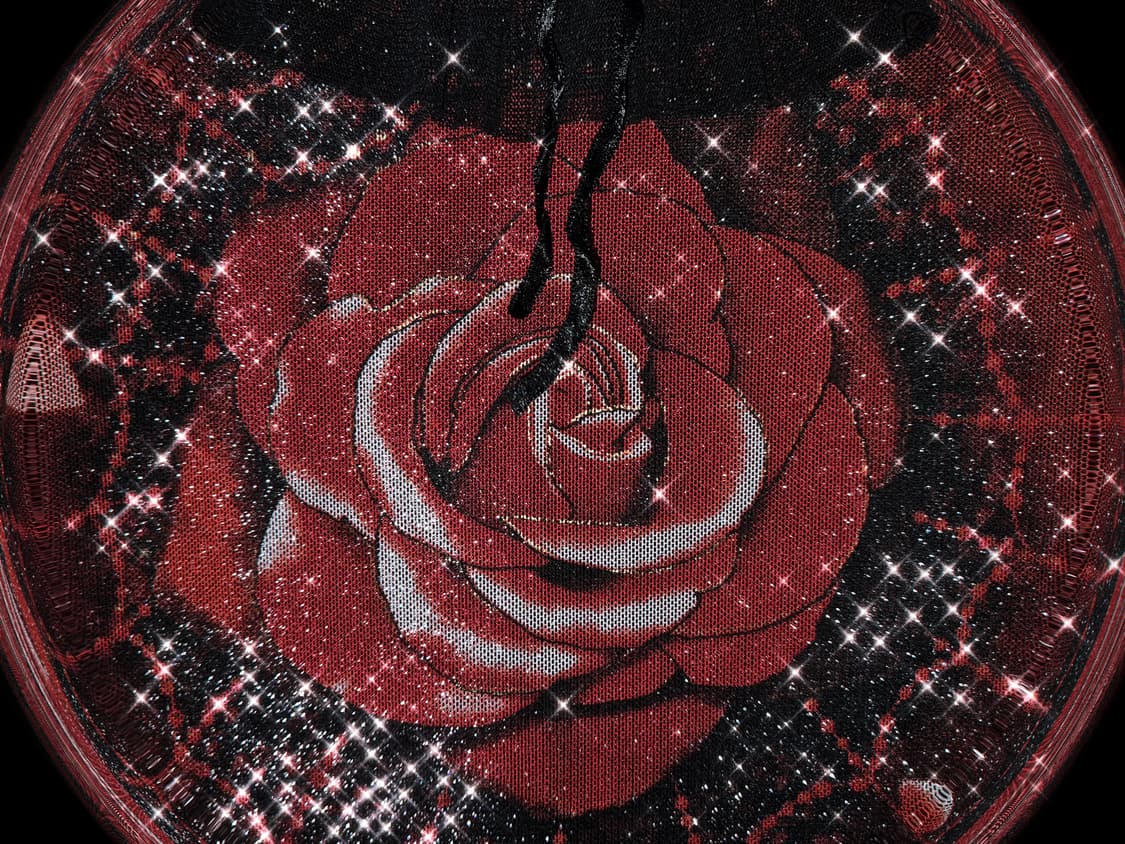 Vintage Goth Spider Rose sha top 상품이미지2