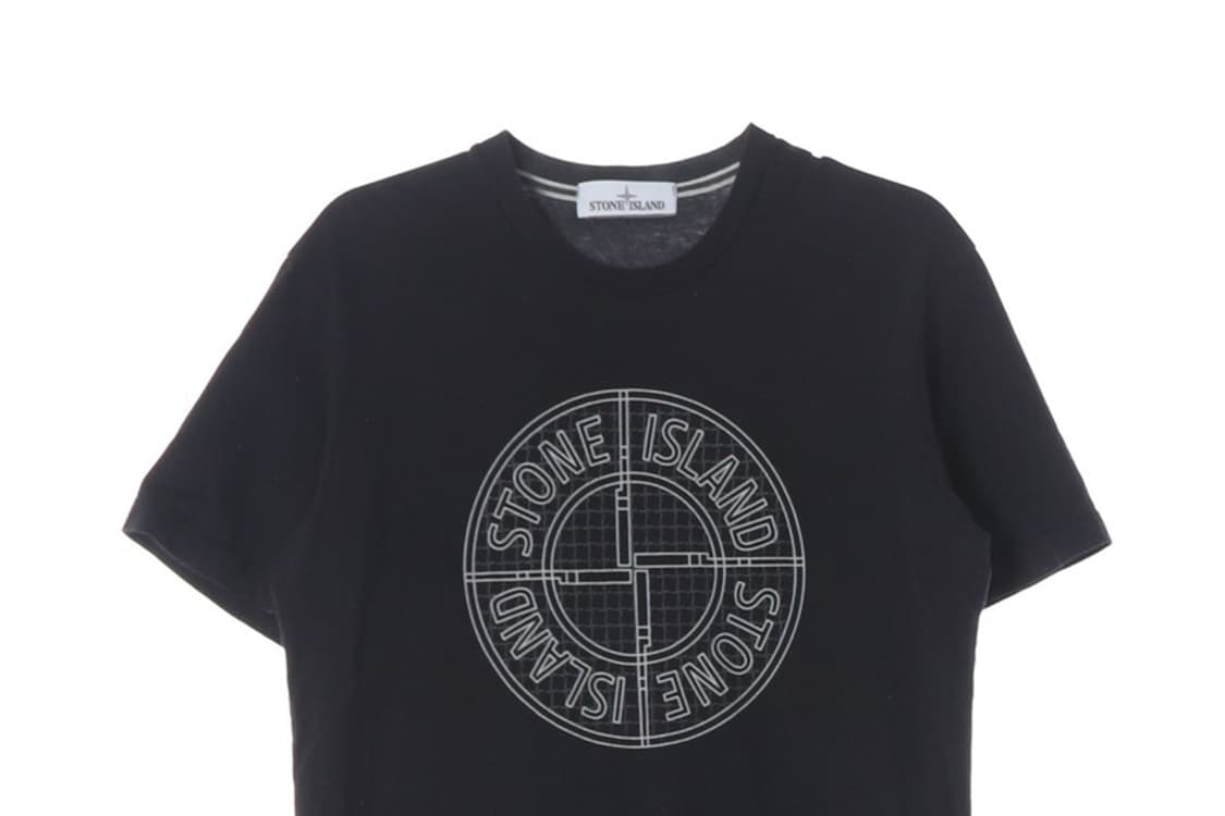 스톤아일랜드 빅 컴파스 로고 블랙 반팔 M 상품이미지3