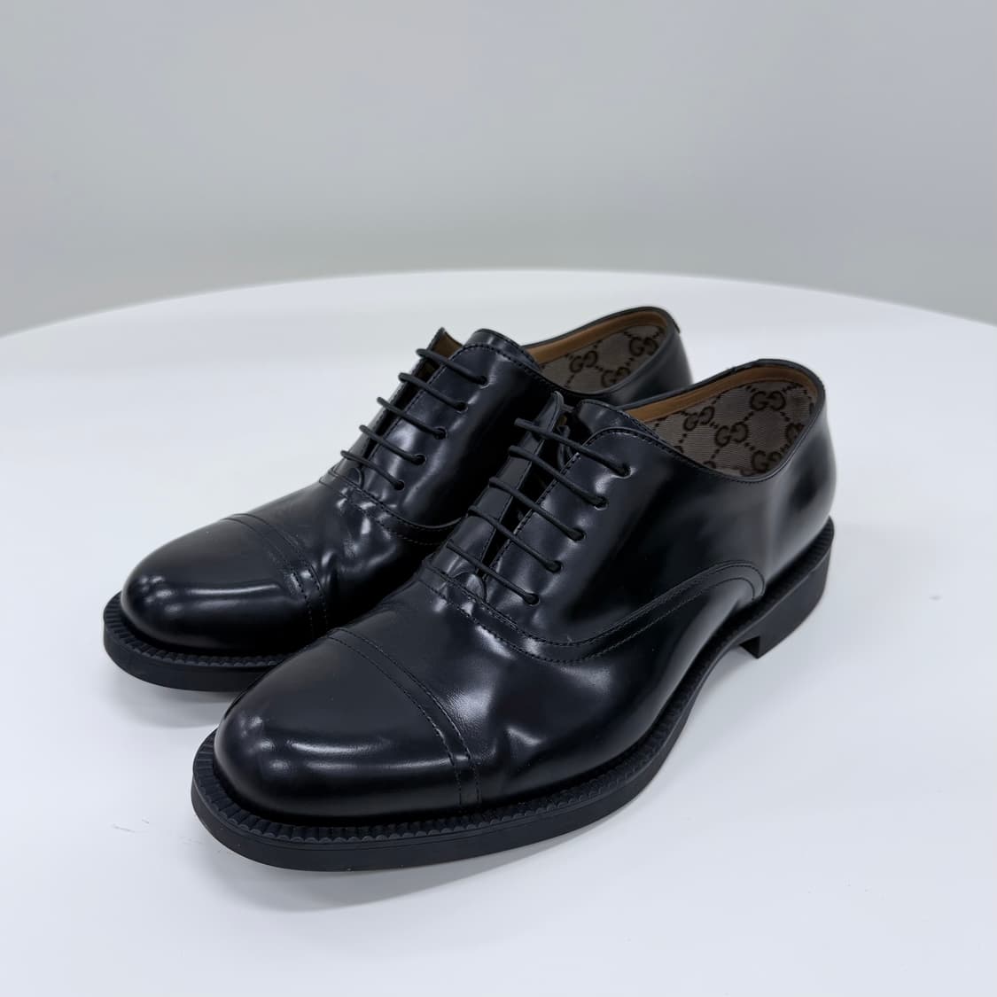 [S급/270] 구찌 레이스업 슈즈 구두 블랙 상품이미지1