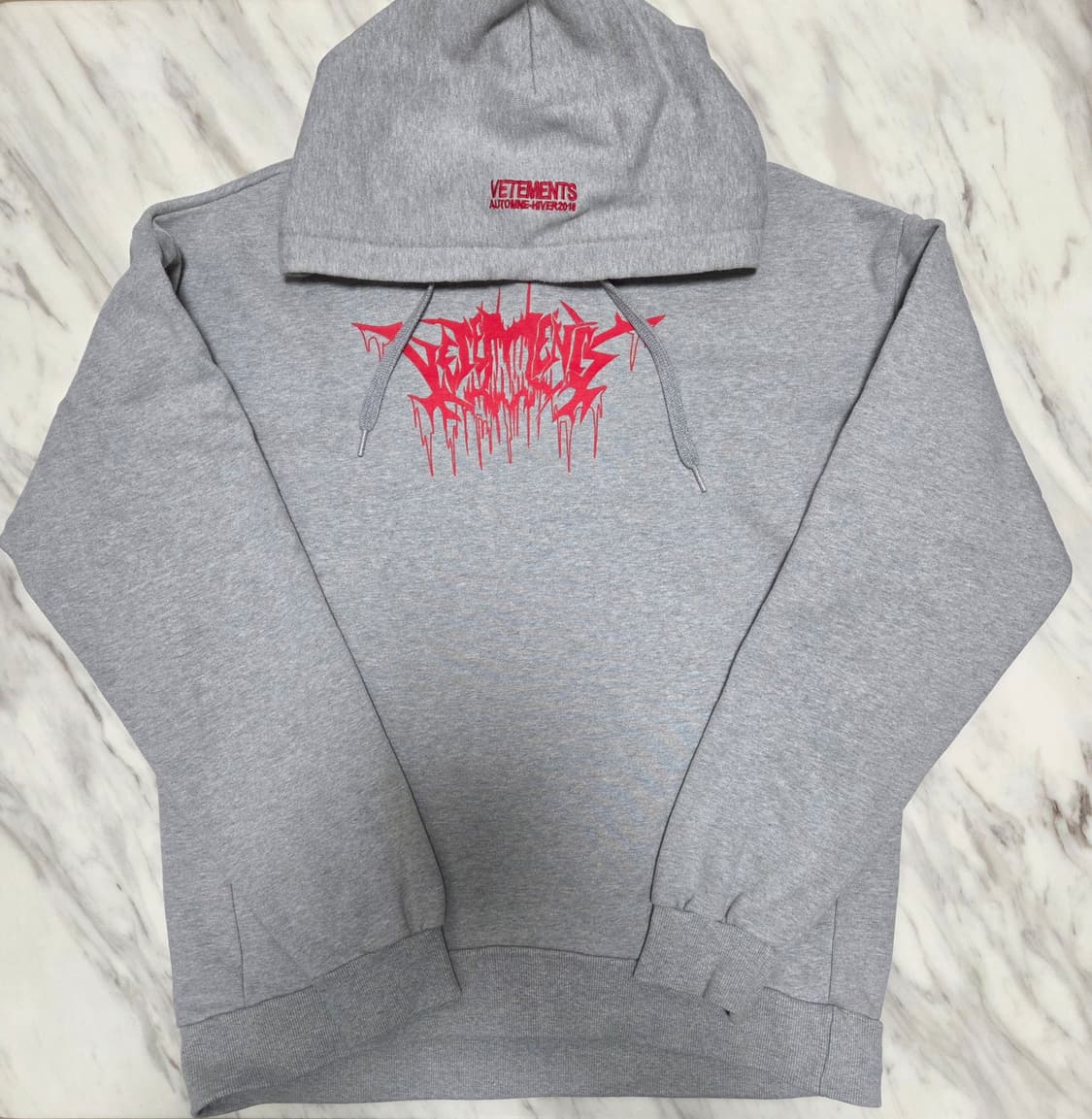베트멍 그레이 시티로고 후드티 상품이미지2