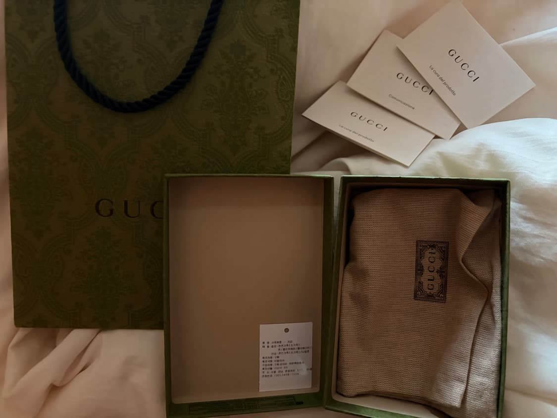 구찌 GG 마몽 바이컬러 스몰 월렛 베이지 화이트 상품이미지4