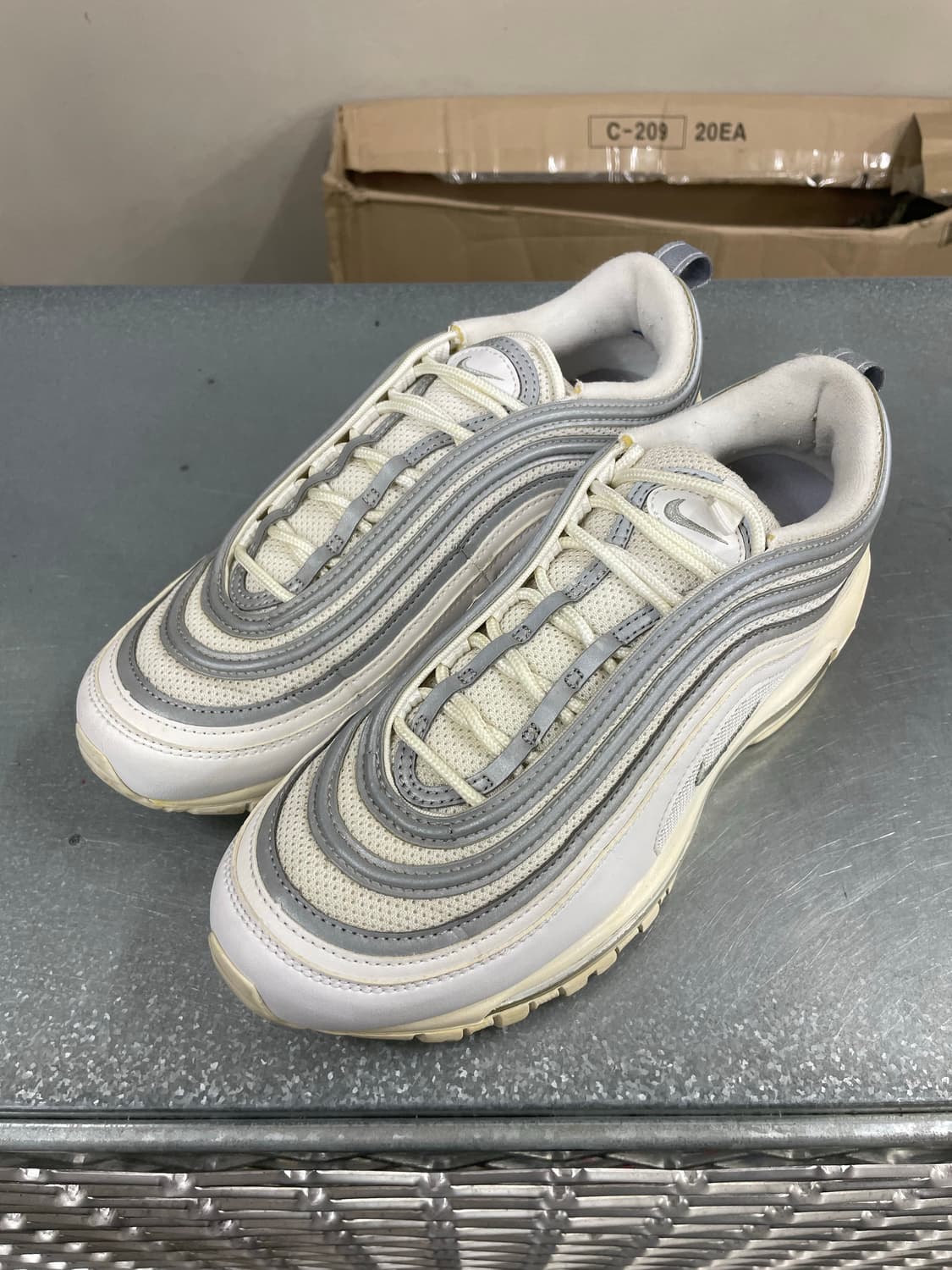 나이키 에어맥스 97 화이트 실버 260 상품이미지2