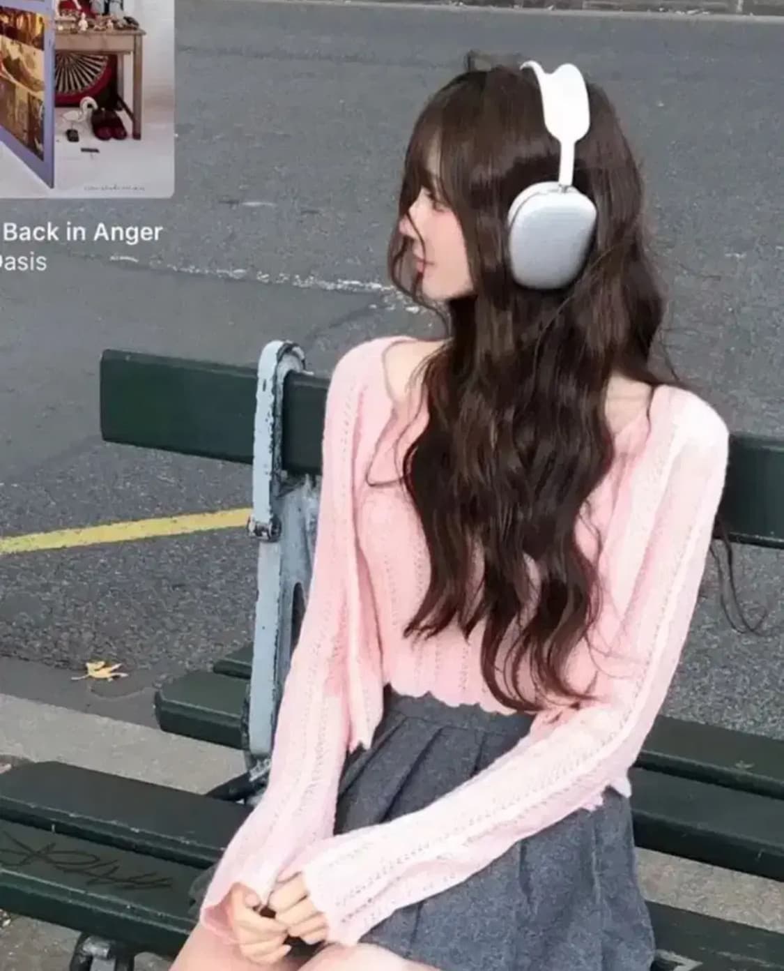 라벨르블랑 핑크 모헤어 니트 세트 상품이미지1