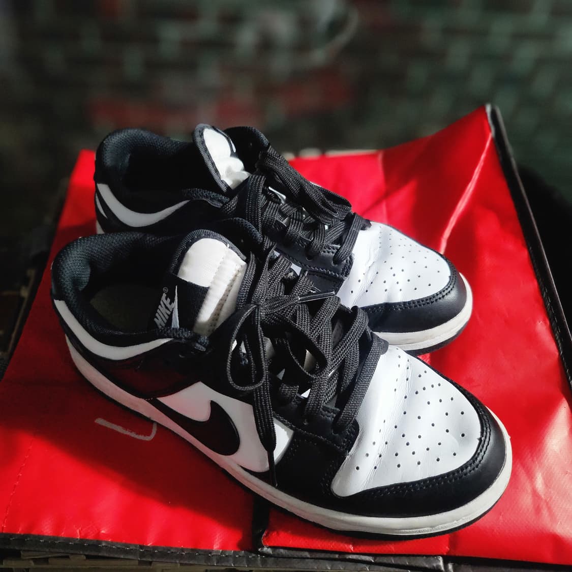 나이키 돌고래 덩크 로우 흰검 235 상품이미지5