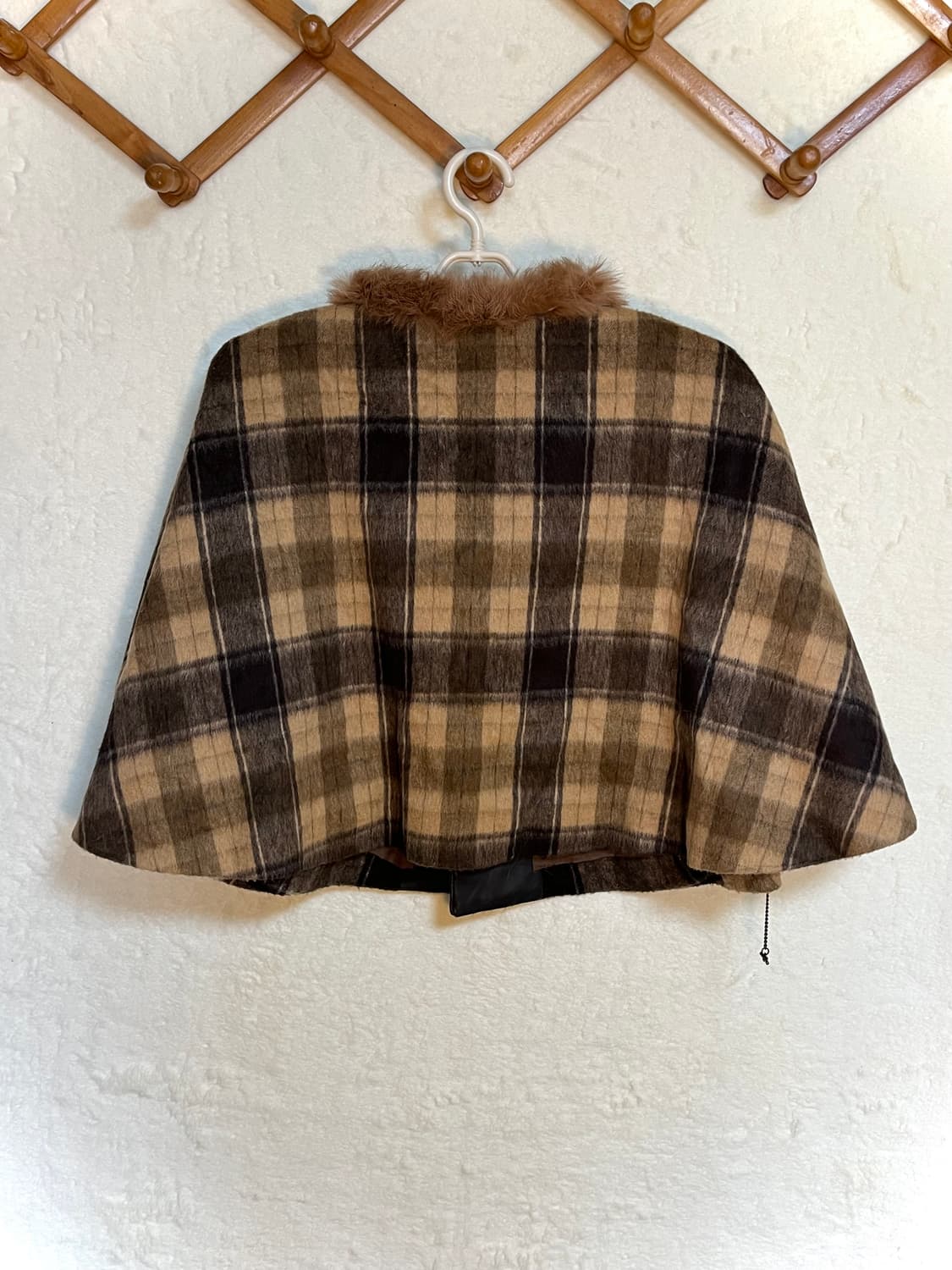 빈티지 TOCCA 체크 케이프 코트 아우터 상품이미지2