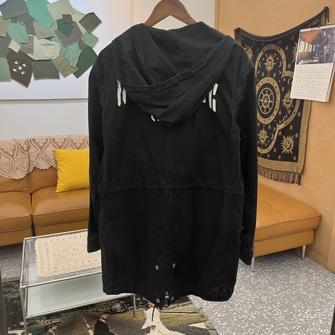 폴로 랄프로렌 M-51 가먼트다잉 레더 피쉬테일 야상자켓 S C12000 상품이미지4