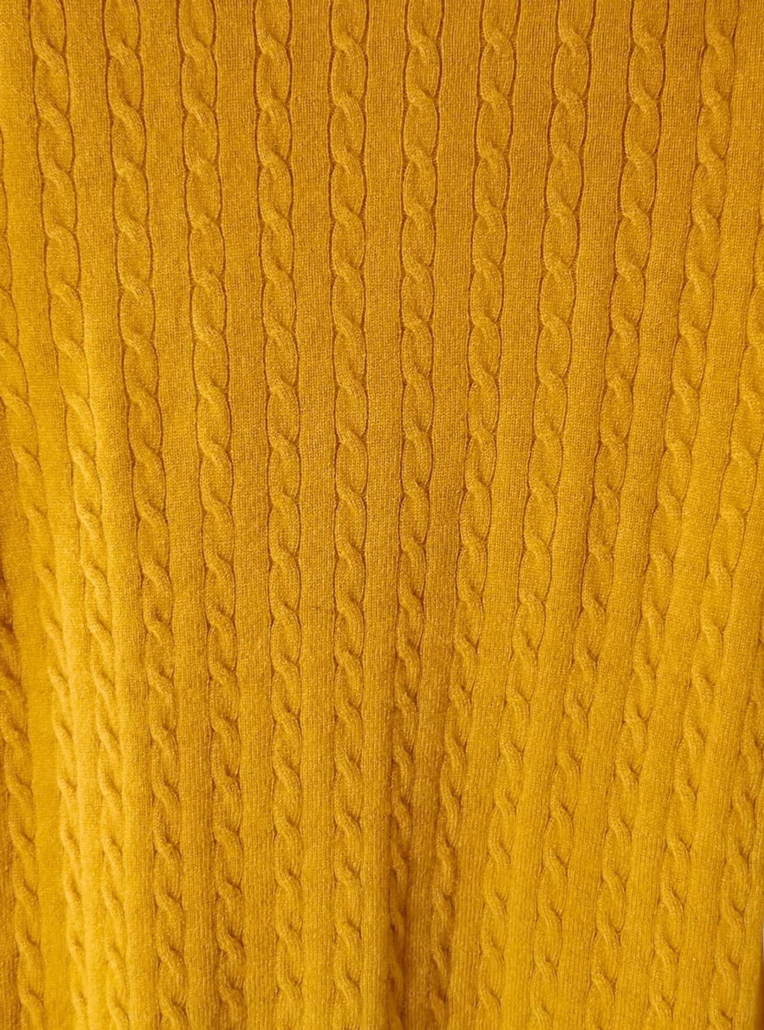 헤지스레이디스 머스타드 캐시미어 혼방 케이블 스웨터 니트 55 상품이미지6