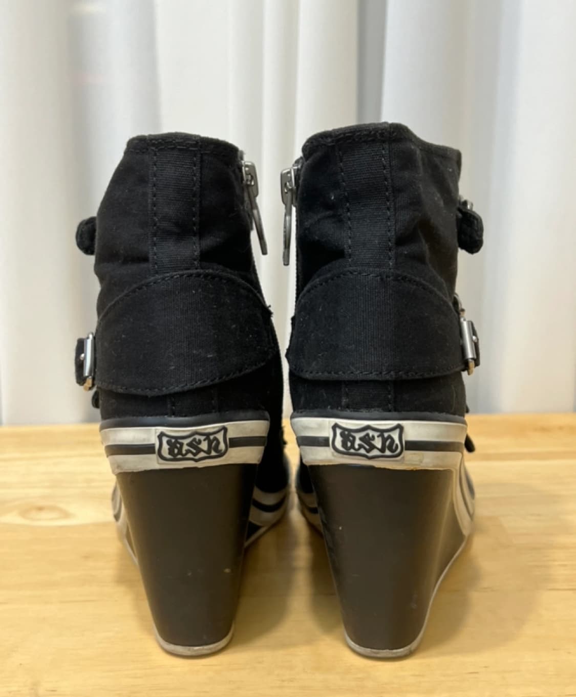 아쉬 ash 데님 텔마블랙 웨지힐  상품이미지4