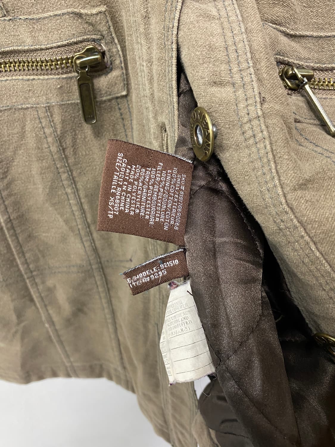 [ARMAR FEANS] 울프죠 y2k 베이지카키 야상 상품이미지10