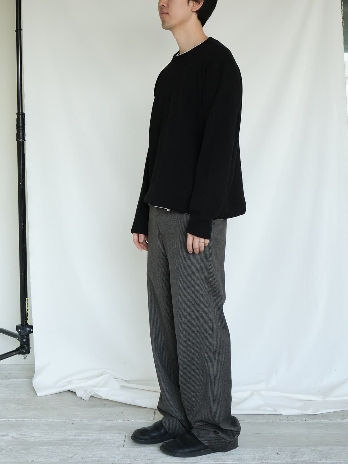 Seasalt Waffle rib long sleeve 블랙 상품이미지2
