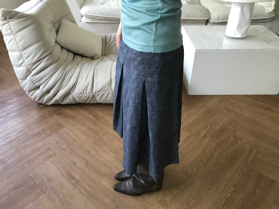 vintage pintuck skirt 상품이미지2