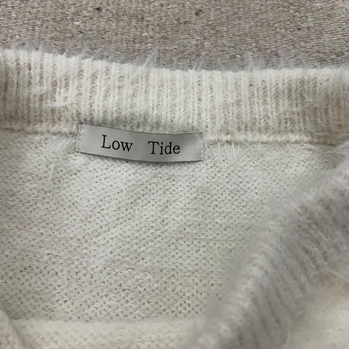 로우타이드 헤어리 니트 스커트 상품이미지2