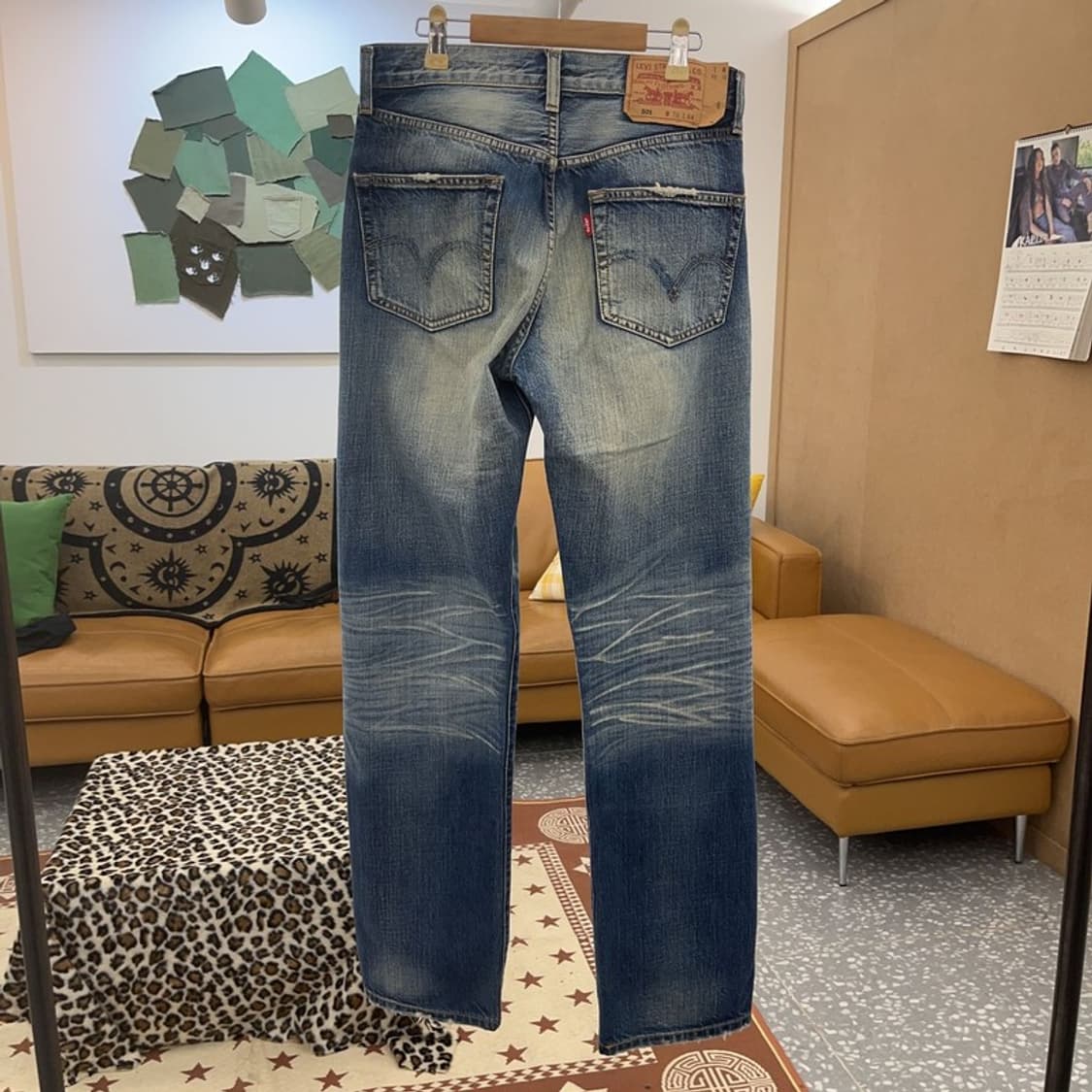 리바이스 501 올드스쿨 빈티지 워싱 데님 팬츠 30인치 C09032 상품이미지4