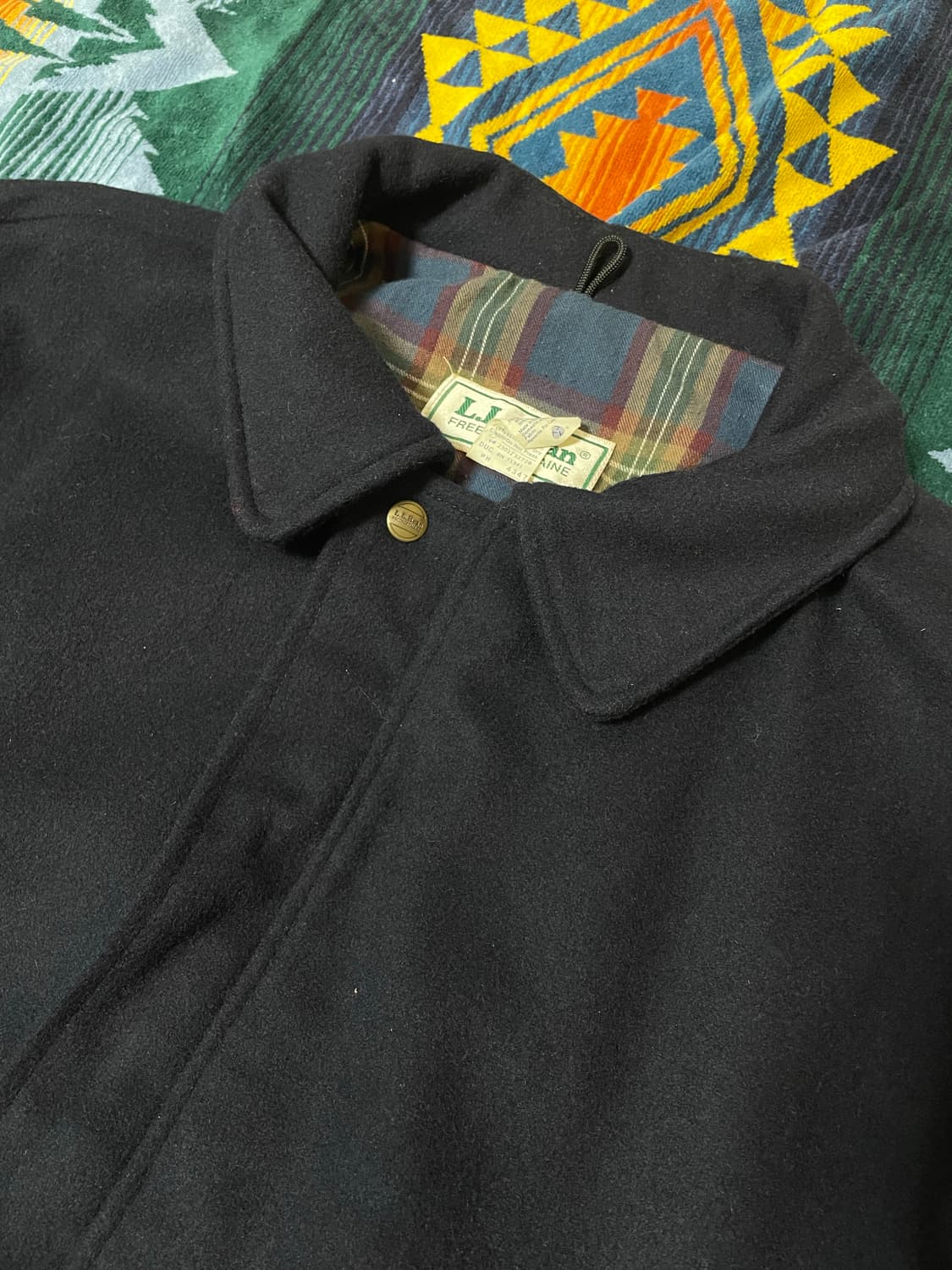 L.L.Bean wool flannel lined bomber coat 상품이미지3