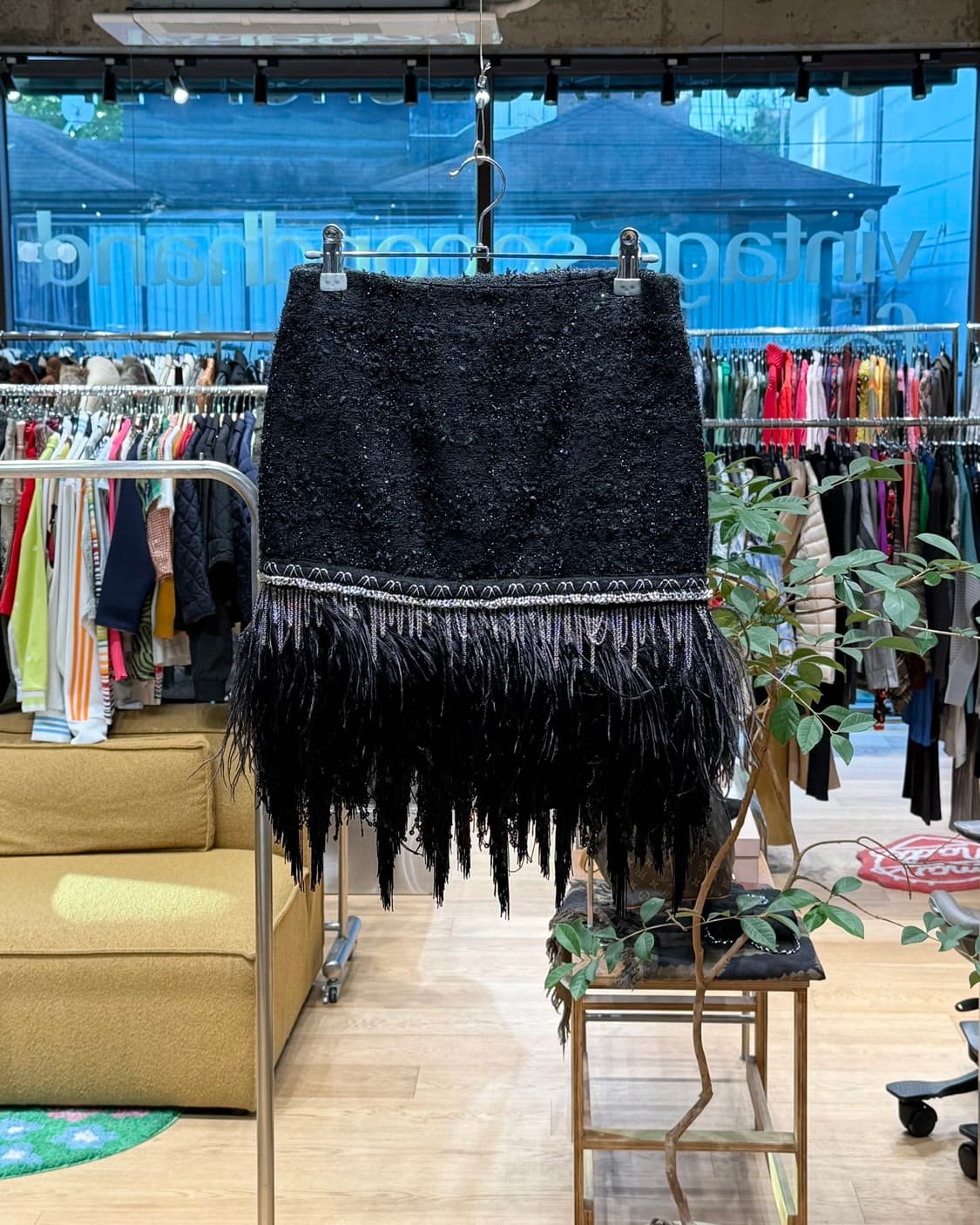 발망 블랙 트위드 미니스커트  상품이미지1