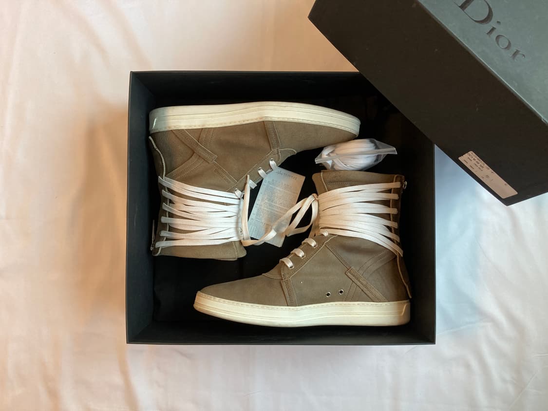 [41] 디올옴므 dior homme 끈칭칭 하이탑 베이지 상품이미지1