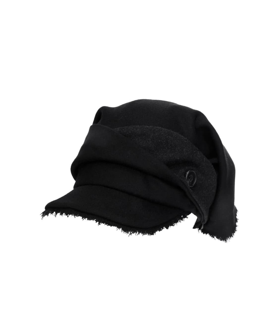오호스 스카프 베일 울 캡 블랙 상품이미지2