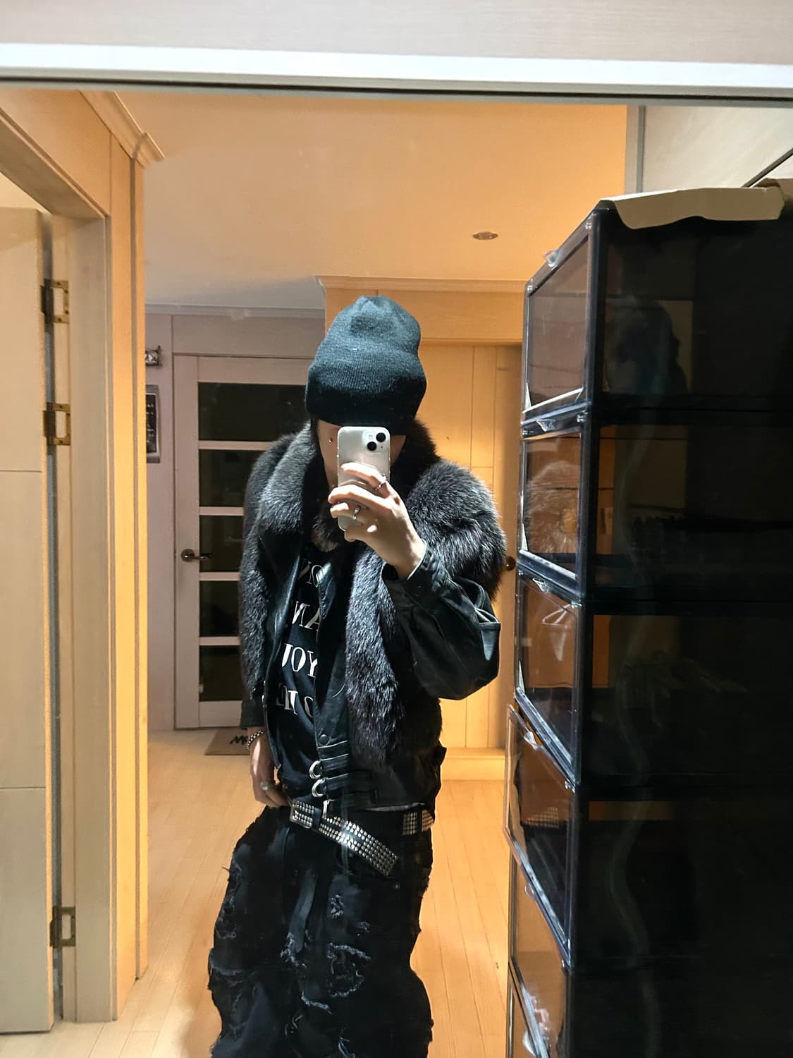 Sheep Skin Fur Leather Jacket 상품이미지2