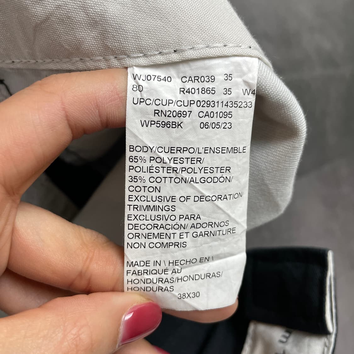 DICKIES 디키즈 빈티지 블랙 테이퍼드핏 워크팬츠 A01056 상품이미지9