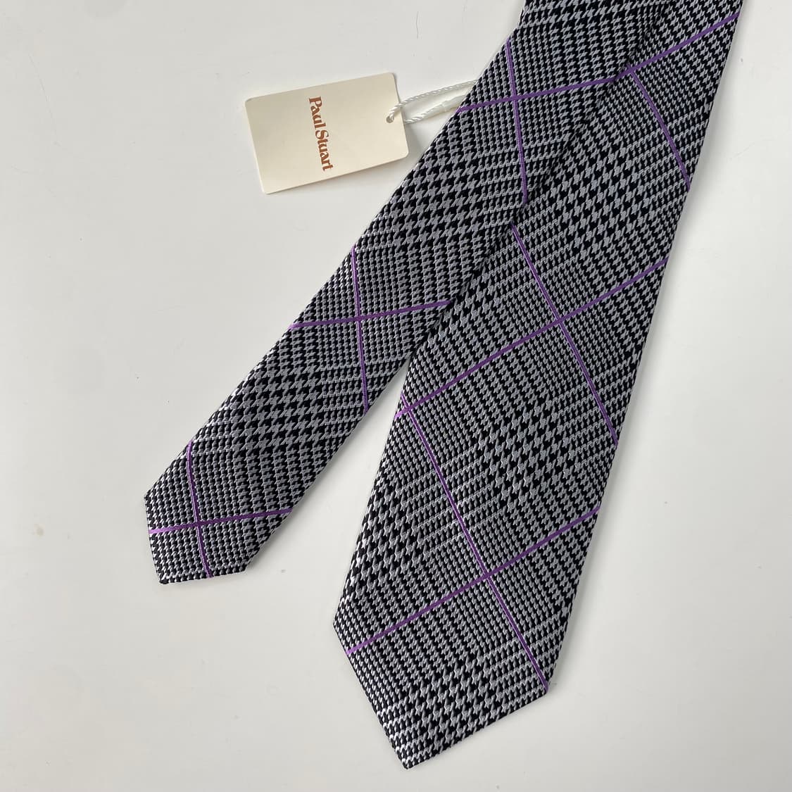 택달린 미사용품 폴스튜어트 (Paul Stuart) 정품 명품 체크넥타이 상품이미지2