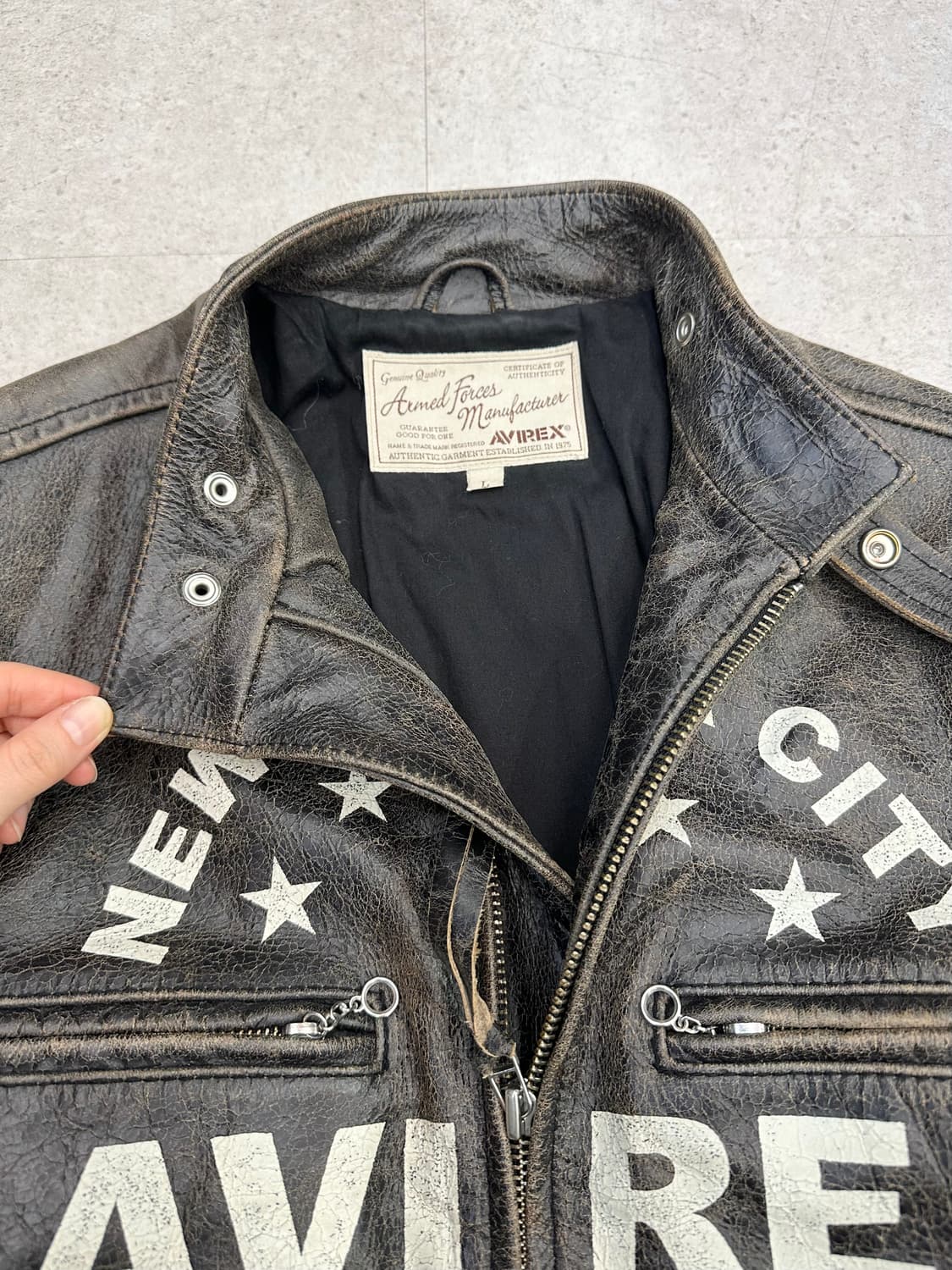 Avirex 아비렉스 가죽 자켓  상품이미지3