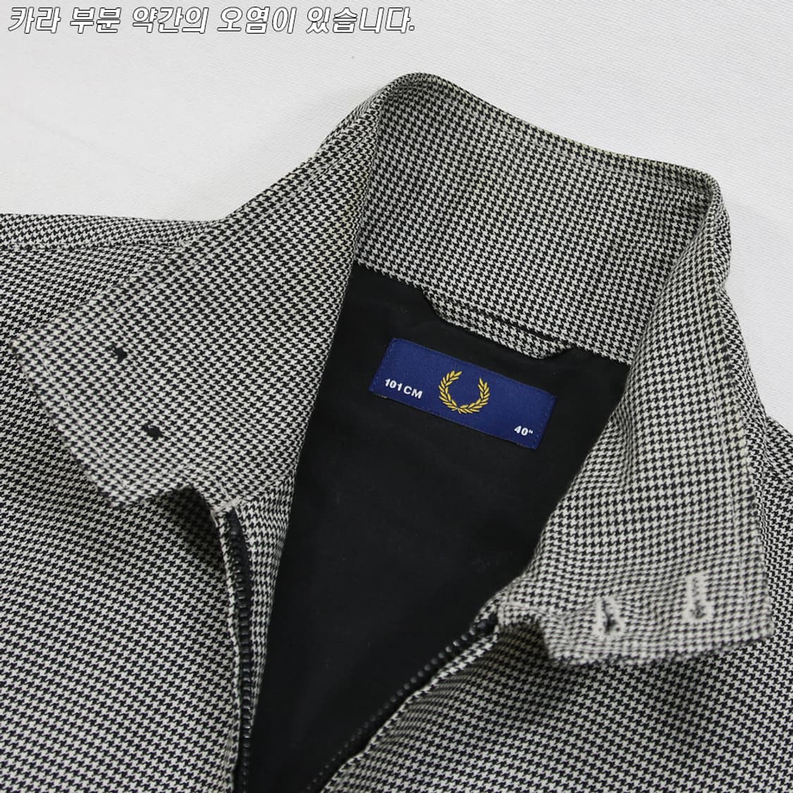 (착용컷) FRED PERRY 하운즈투스 체크 해링턴 자켓 (98) 상품이미지6