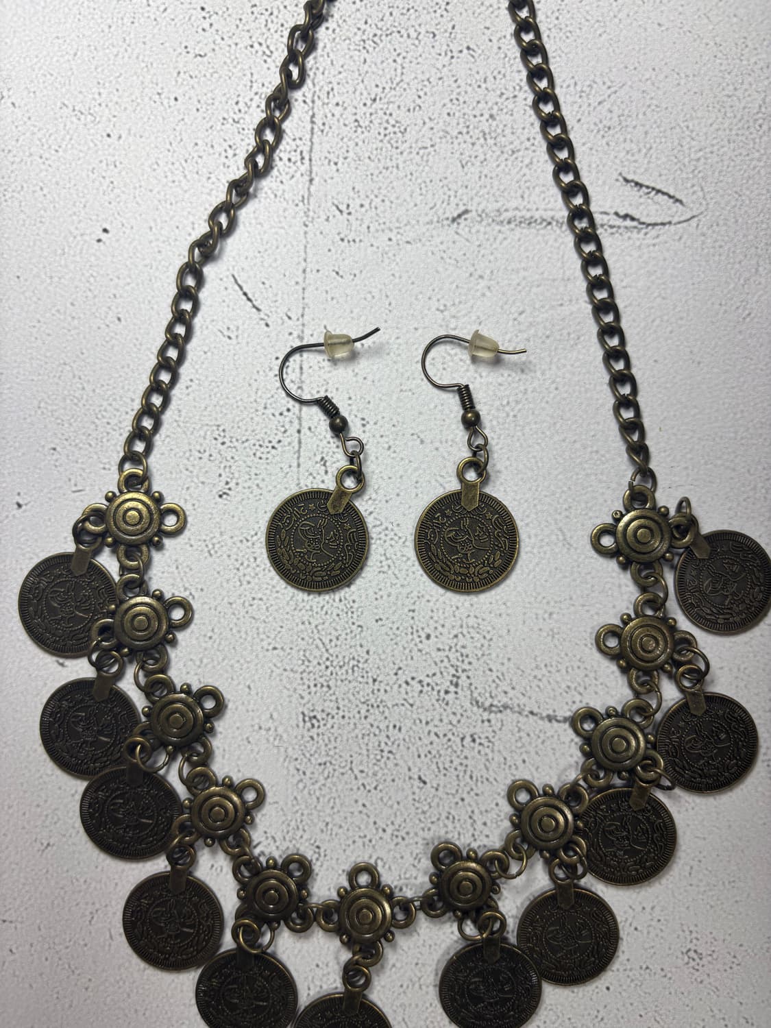Nomad coin necklace & earring set 상품이미지2