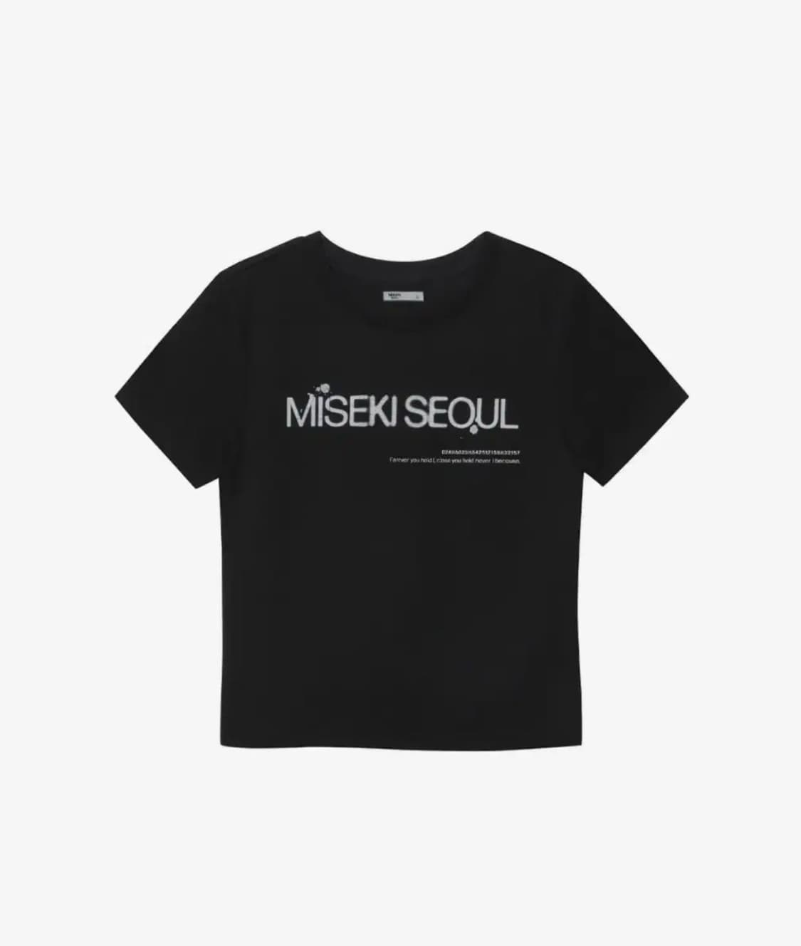 미세키서울 반팔 티셔츠 Logo short sleeves BLACK 상품이미지2