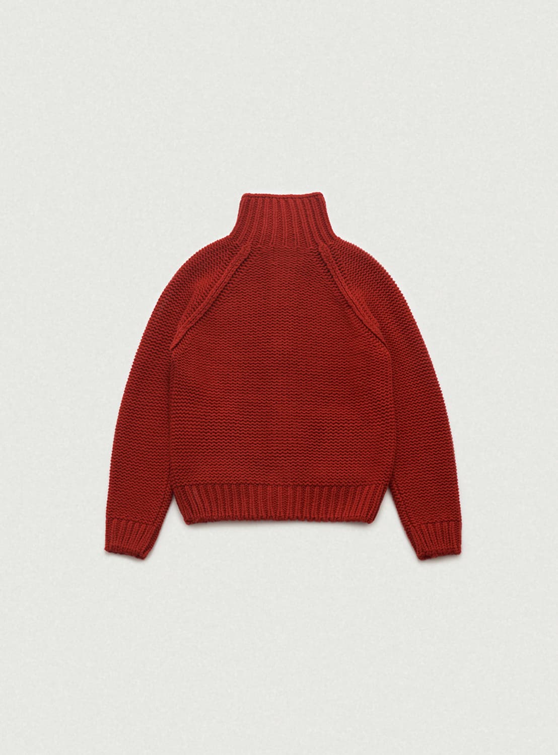 더바넷 오버사이즈 솝 집업 니트 가디건 레드 상품이미지2