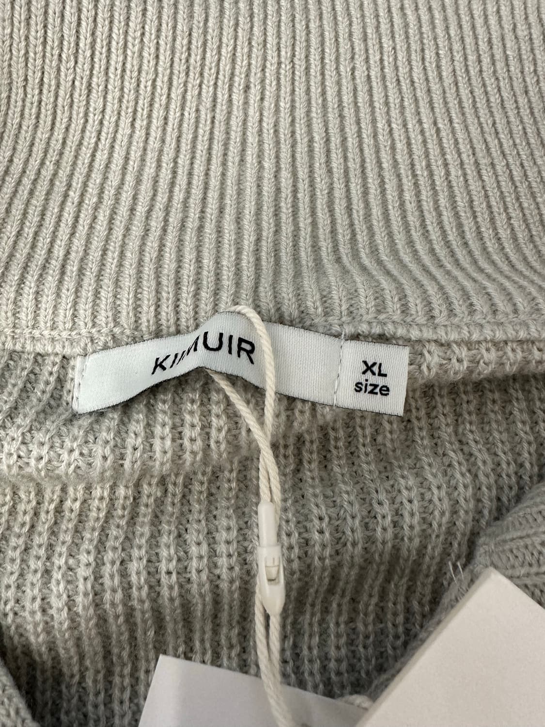 키뮤어 풀집업 워셔블 하찌니트(아이보리) 상품이미지7