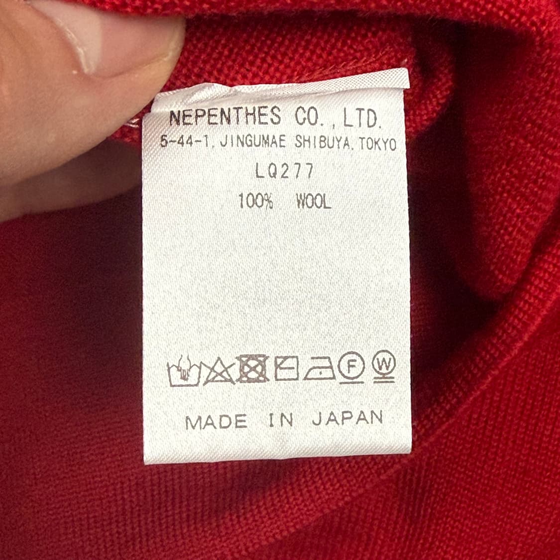 (103) 니들스 울 가디건 레드 상품이미지8