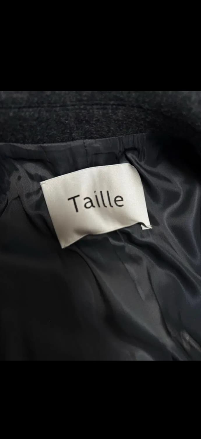 타일레 taille 21fw 더블 브레스티드 코트 차콜 1 상품이미지4