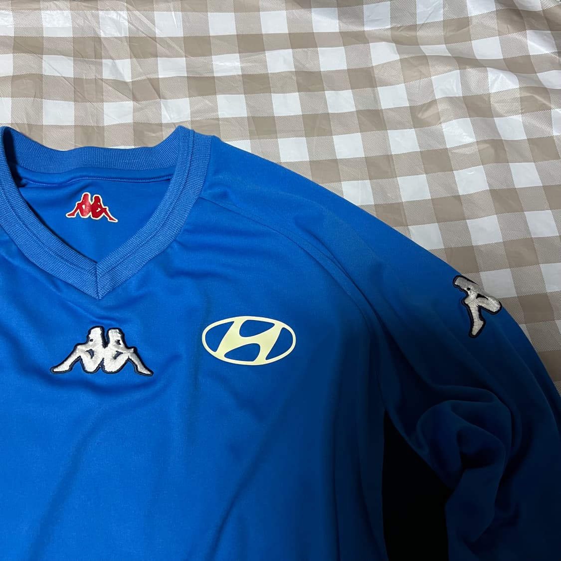 카파 현대마크 올드스쿨 긴팔티 105 유니폼 긴팔 롱슬리브 블루 상품이미지2