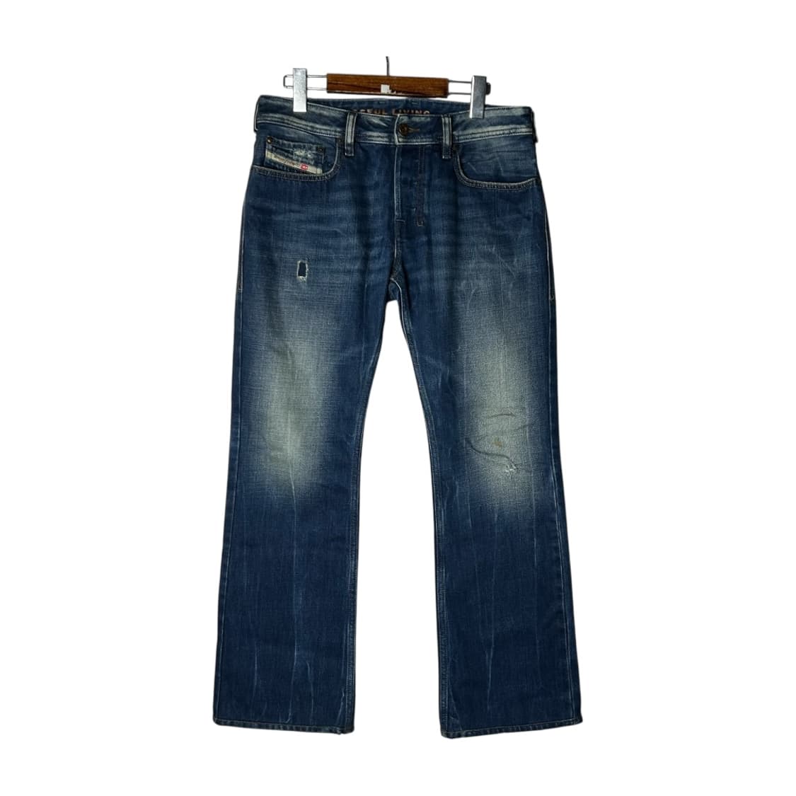 [DIESEL] 디젤 워시드 데미지 부츠컷 데님팬츠 상품이미지1