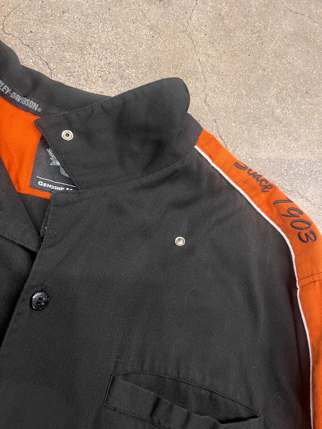 할리데이비슨 모터사이클 엠브로이드 반팔셔츠 상품이미지6