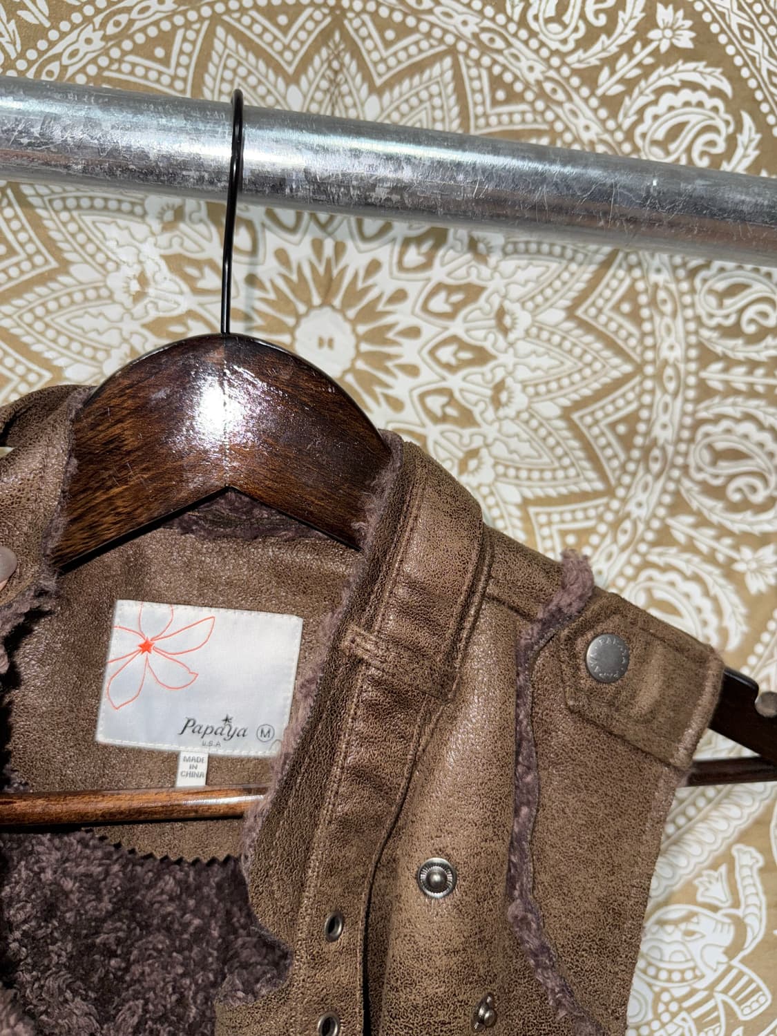 Papaya 양털 스웨이드 베스트 자켓  상품이미지5