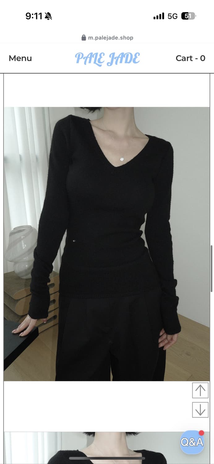 페일제이드 딥 브이넥 울니트 상품이미지1