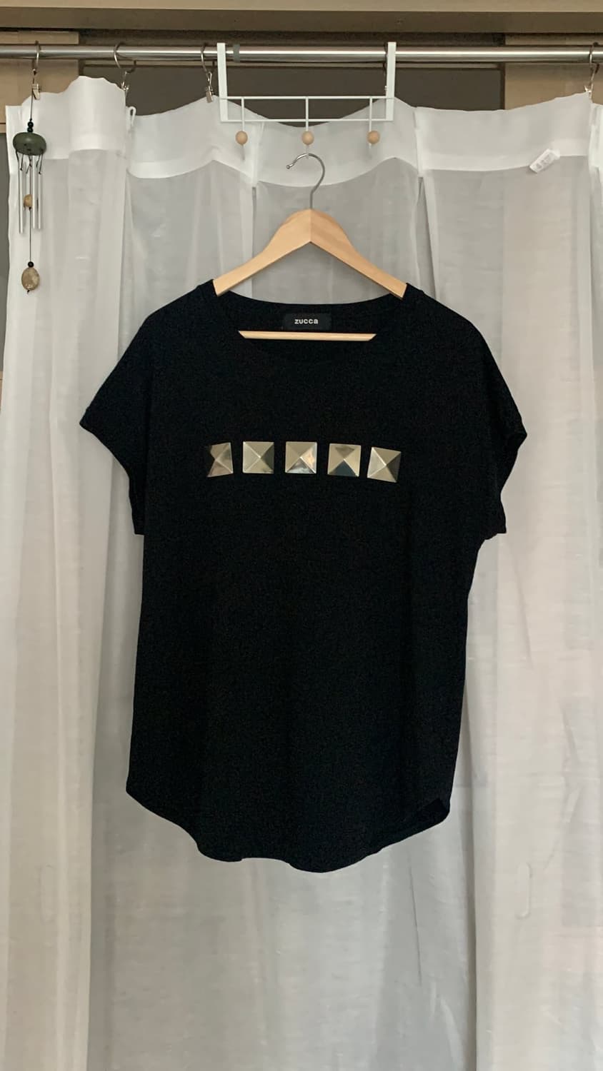 Zucca Metallic Square Studded T-Shirt 상품이미지1