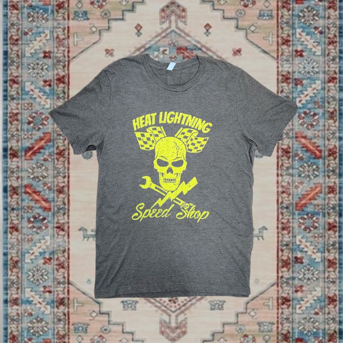 Heat Lightning Speed Shop 스컬 그래픽 티셔츠  상품이미지1