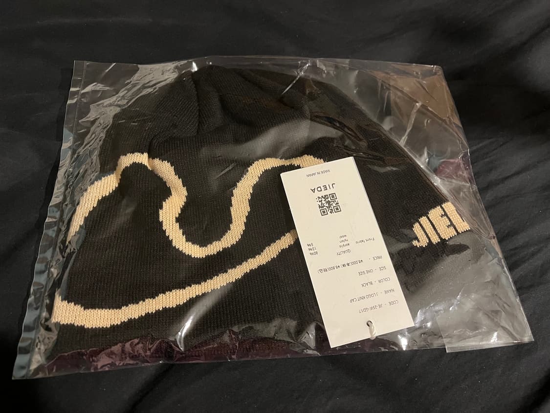 [새상품] 지에다 니트 비니_블랙 상품이미지3