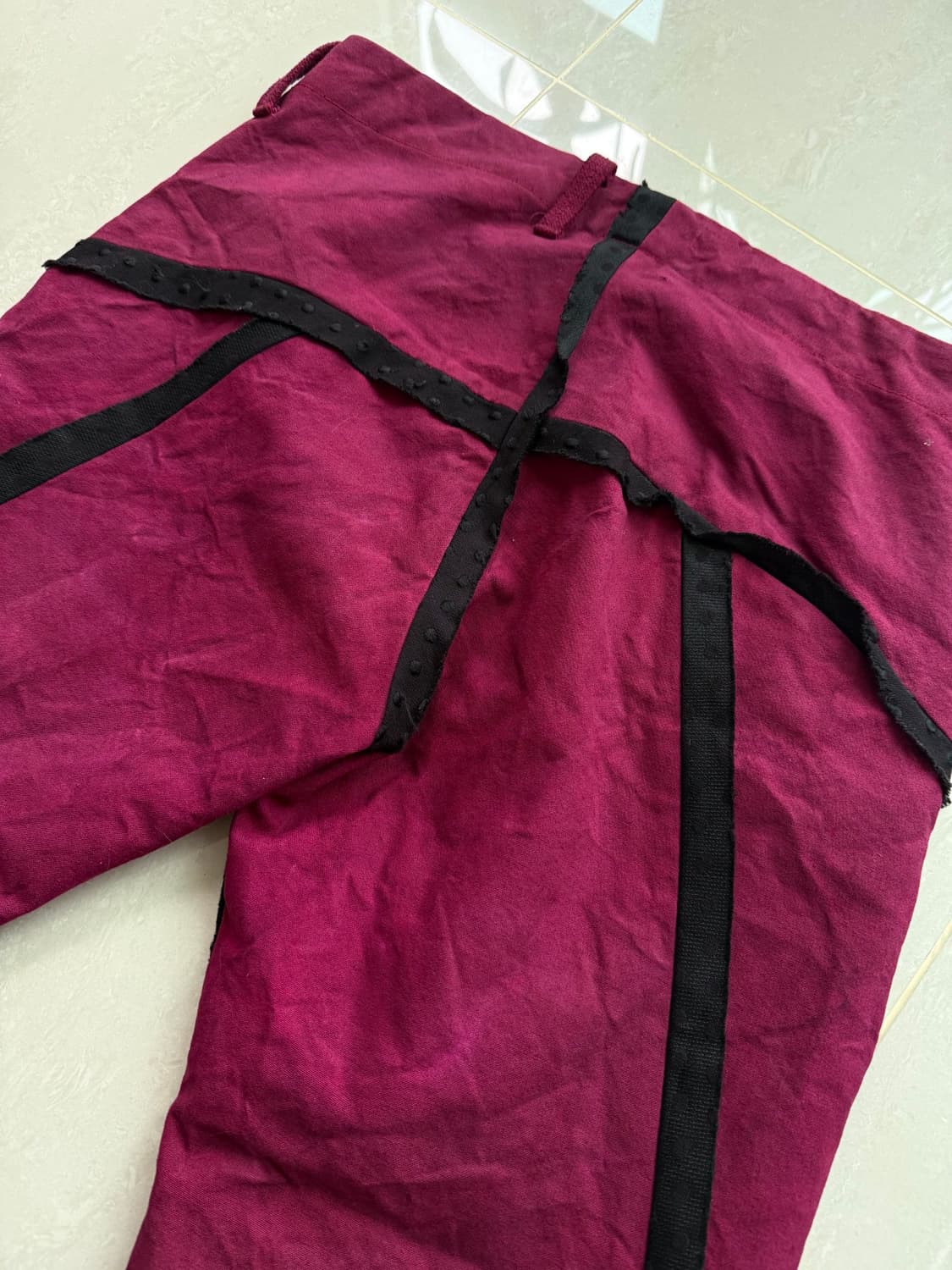 Zambarrett burgundy shorts 상품이미지8