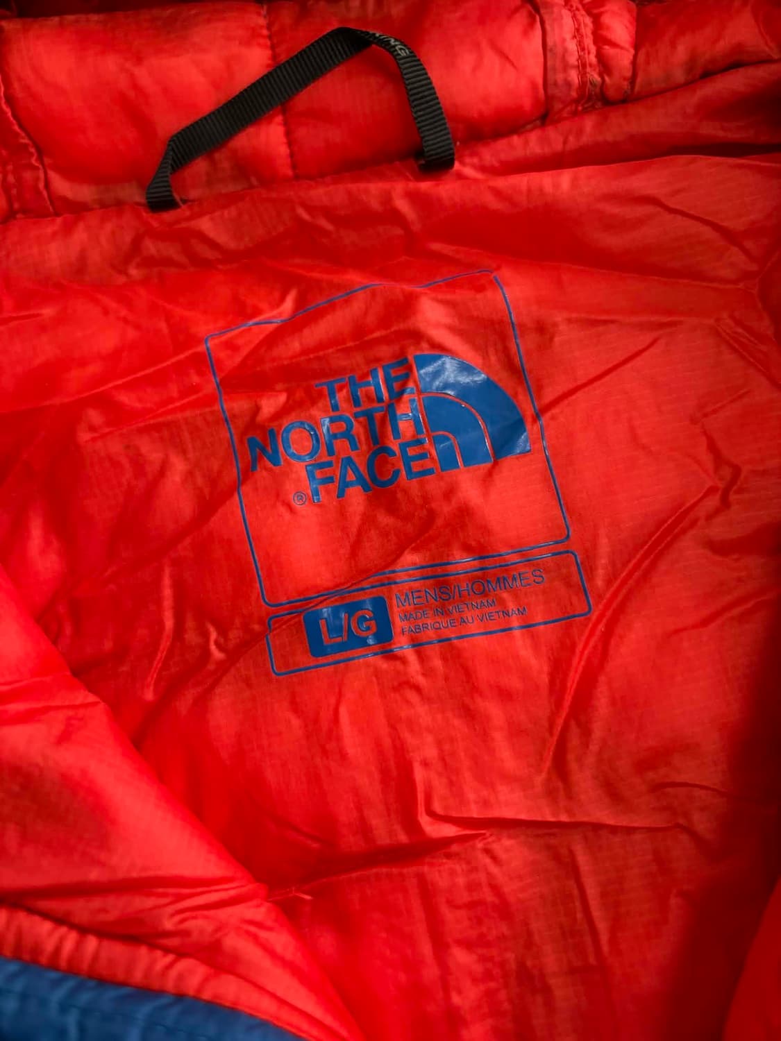 [L] 노스페이스 블루 경량 후드 패딩 자켓 상품이미지4