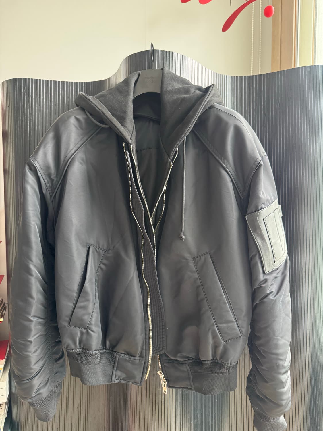 준지 마원 탈착후드 마원 MA-1 점퍼 44사이즈 상품이미지2