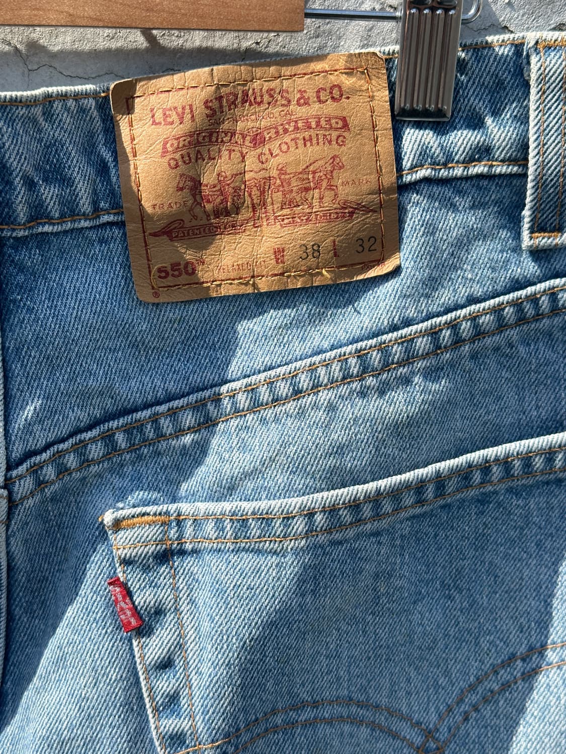 [36] 90s 리바이스 550 데님팬츠 USA made 상품이미지10