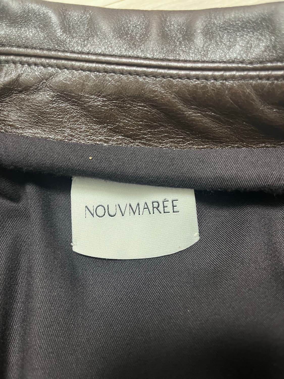 누마레 레더 자켓 다크브라운 L사이즈  상품이미지4