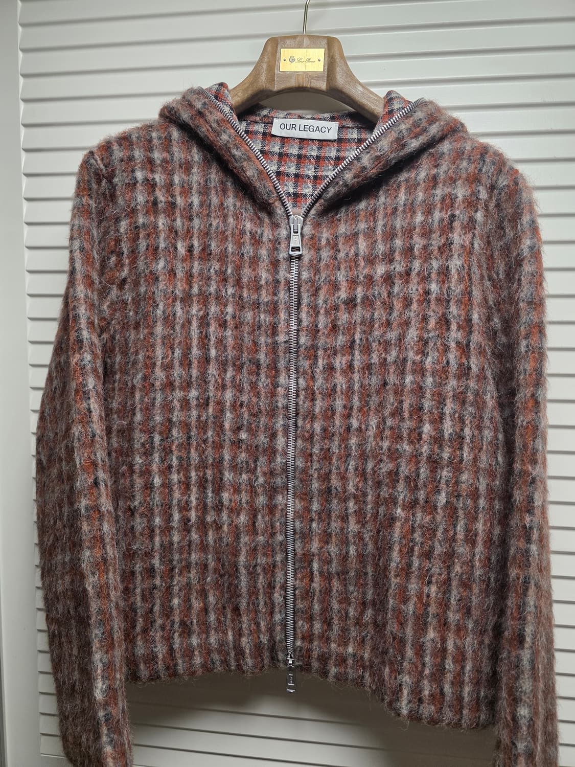 아워레가시 보스턴 체크 풀 집업 / 46 상품이미지1