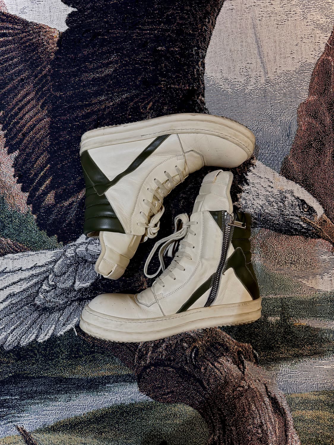 릭오웬스 지오비스켓 카키/크림 42사이즈(270-275) 상품이미지1