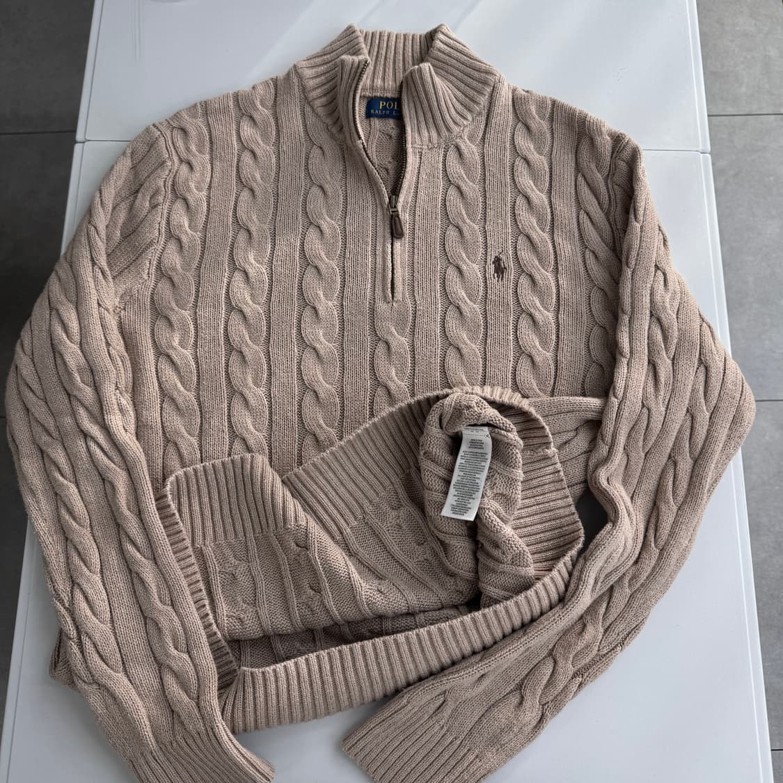폴로 반집업 니트  상품이미지1